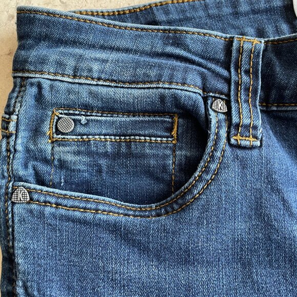 Kut From the Kloth Connie Ankle Skinny Jeans with Raw Hem Medium Wash, Size 8 - Picture 3 of 13